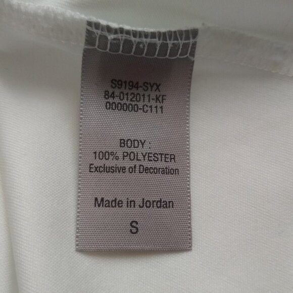 Champion Activewear White Short Sleeve Round Neck Running Pullover Tee Sizes S - Picture 9 of 11